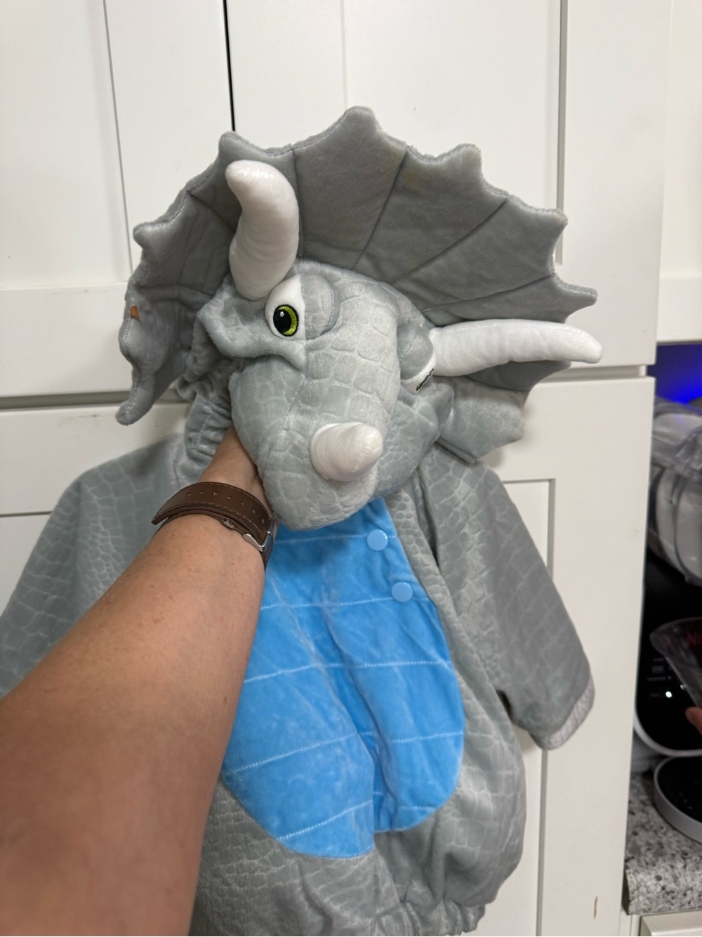 Target Gray and Blue Triceratops Kids Costume